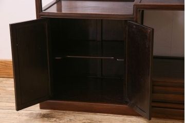 アンティーク家具　時代物 和製アンティーク 紫檀材 飾り棚(茶棚)