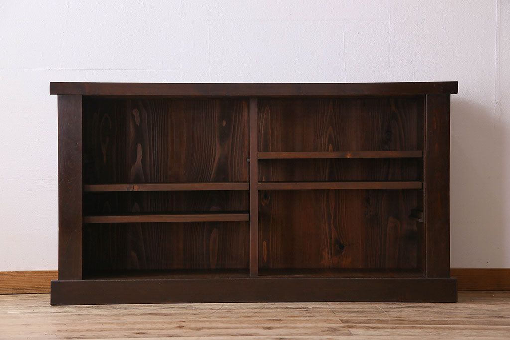 アンティーク家具　古民具・骨董　五尺　横桟引き戸の水屋箪笥サイドボード(テレビボード)