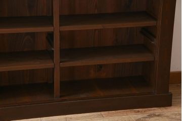 アンティーク家具　古民具・骨董　五尺　横桟引き戸の水屋箪笥サイドボード(テレビボード)