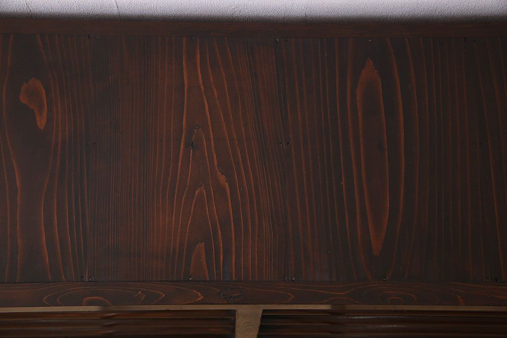 アンティーク家具　古民具・骨董　五尺　横桟引き戸の水屋箪笥サイドボード(テレビボード)