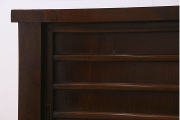 アンティーク家具　古民具・骨董　五尺　横桟引き戸の水屋箪笥サイドボード(テレビボード)