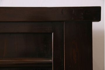 アンティーク家具　古民具・骨董　五尺　横桟引き戸の水屋箪笥サイドボード(テレビボード)