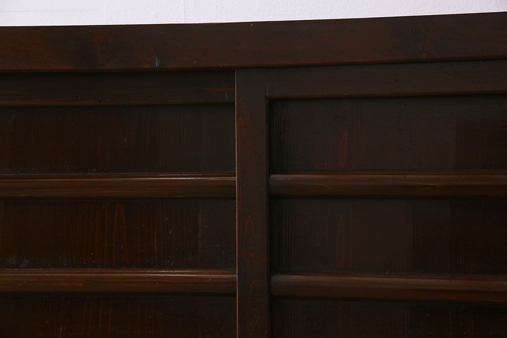 アンティーク家具　古民具・骨董　五尺　横桟引き戸の水屋箪笥サイドボード(テレビボード)