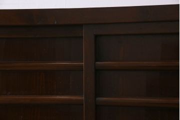 アンティーク家具　古民具・骨董　五尺　横桟引き戸の水屋箪笥サイドボード(テレビボード)