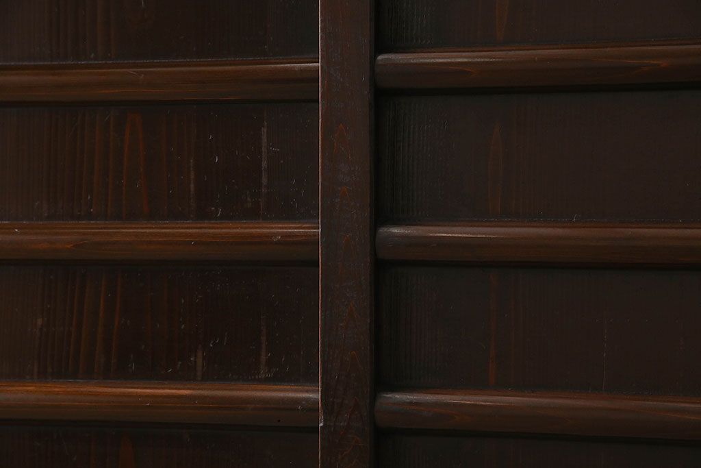 アンティーク家具　古民具・骨董　五尺　横桟引き戸の水屋箪笥サイドボード(テレビボード)