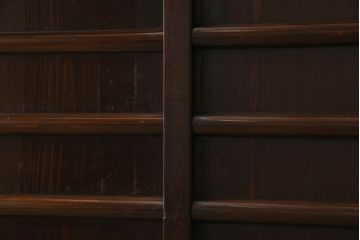 アンティーク家具　古民具・骨董　五尺　横桟引き戸の水屋箪笥サイドボード(テレビボード)