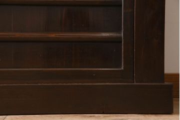 アンティーク家具　古民具・骨董　五尺　横桟引き戸の水屋箪笥サイドボード(テレビボード)