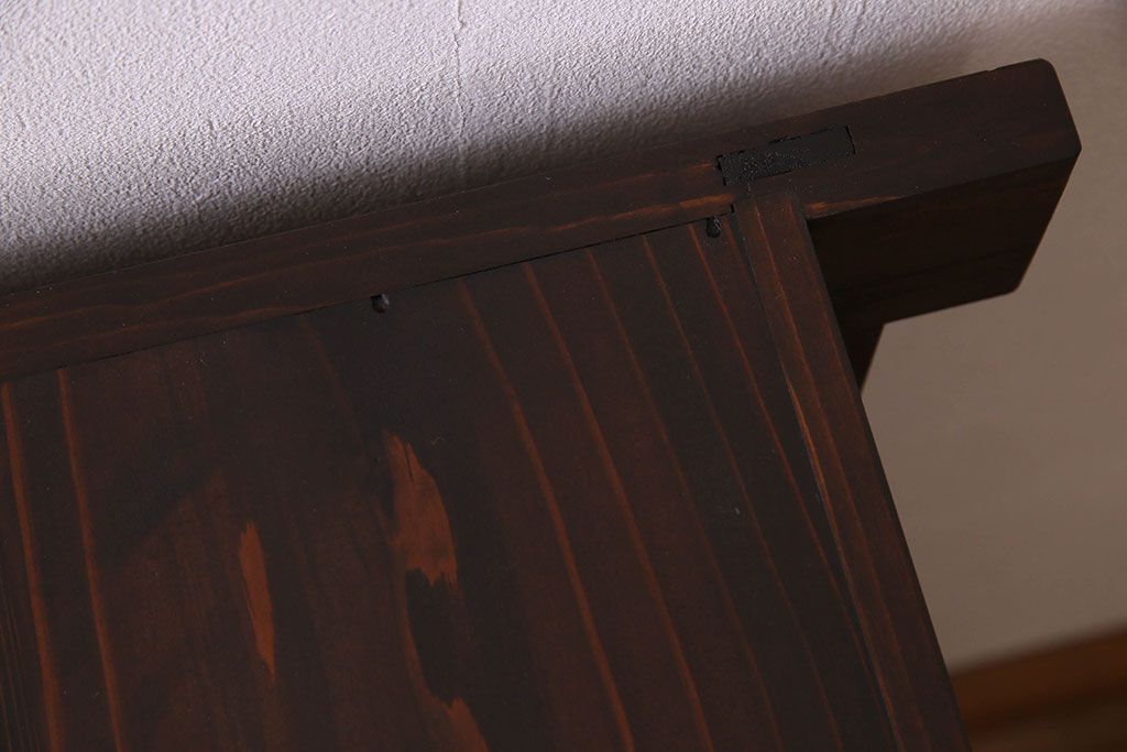 アンティーク家具　古民具・骨董　五尺 透かし彫りが雅な水屋箪笥サイドボード(テレビボード)