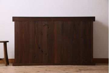 アンティーク家具　古民具・骨董　五尺 透かし彫りが雅な水屋箪笥サイドボード(テレビボード)