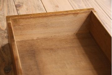 アンティーク雑貨　昭和レトロ　引き出し付きサイドテーブル(花台)