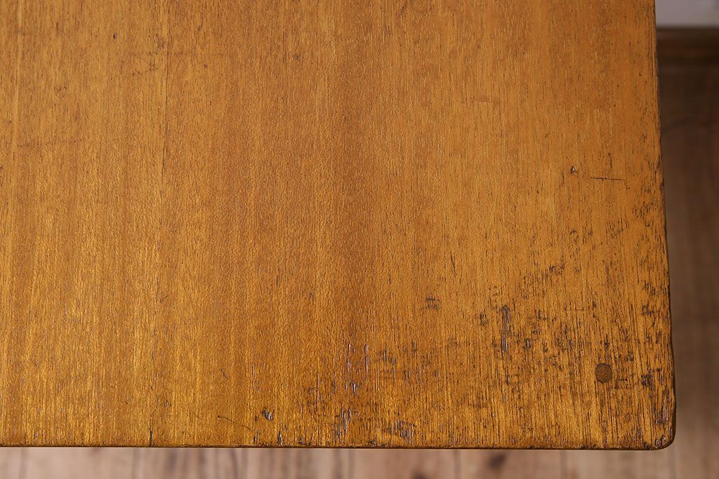 アンティーク雑貨　昭和レトロ　引き出し付きサイドテーブル(花台)