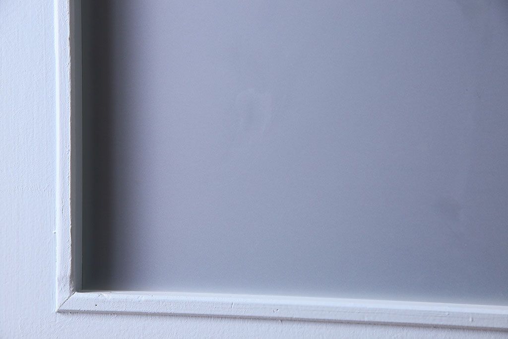 昭和レトロ　すりガラス入り!ペイントが可愛らしいペイントドア(扉)