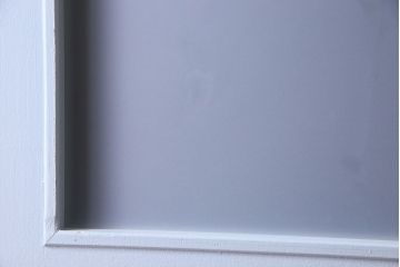 昭和レトロ　すりガラス入り!ペイントが可愛らしいペイントドア(扉)