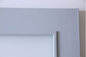 昭和レトロ　すりガラス入り!ペイントが可愛らしいペイントドア(扉)