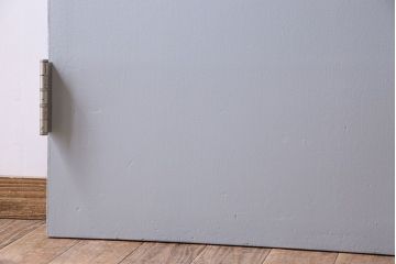 昭和レトロ　すりガラス入り!ペイントが可愛らしいペイントドア(扉)