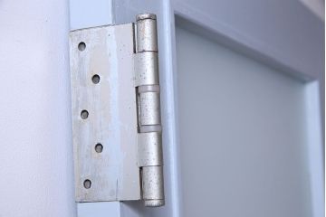 昭和レトロ　すりガラス入り!ペイントが可愛らしいペイントドア(扉)