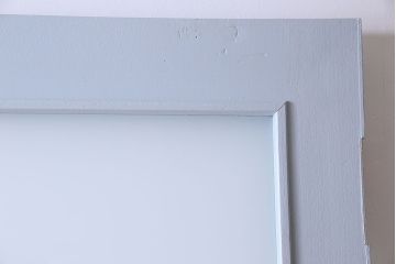 昭和レトロ　すりガラス入り!ペイントが可愛らしいペイントドア(扉)