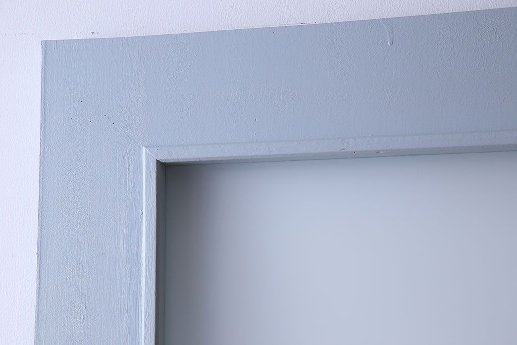 昭和レトロ　すりガラス入り!ペイントが可愛らしいペイントドア(扉)