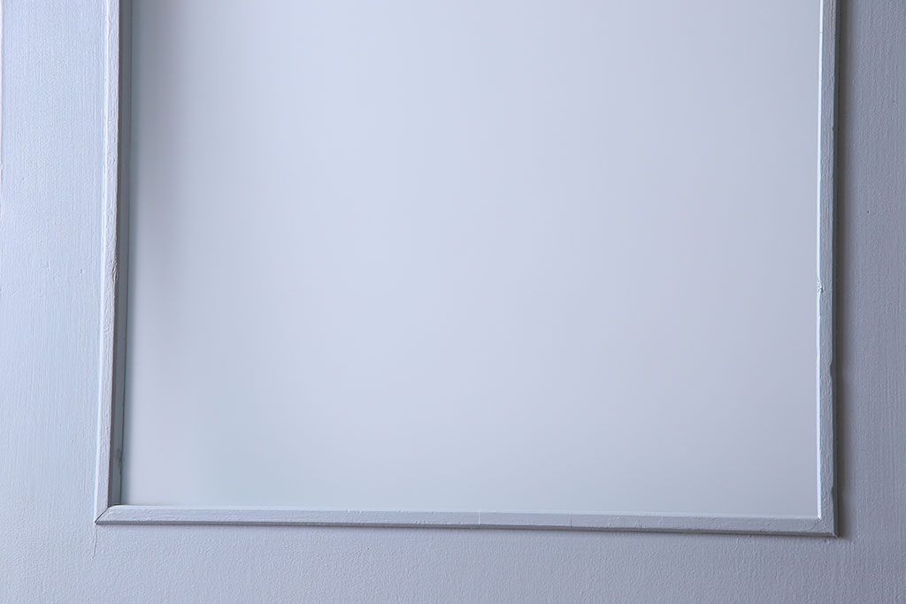 昭和レトロ　すりガラス入り!ペイントが可愛らしいペイントドア(扉)