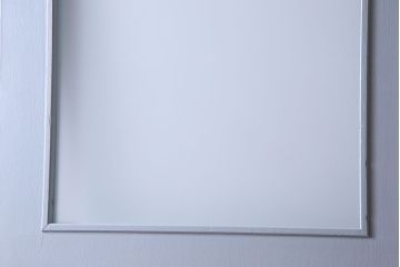 昭和レトロ　すりガラス入り!ペイントが可愛らしいペイントドア(扉)