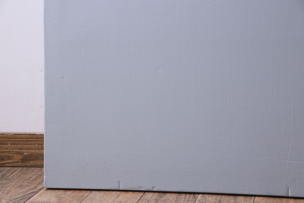 昭和レトロ　すりガラス入り!ペイントが可愛らしいペイントドア(扉)