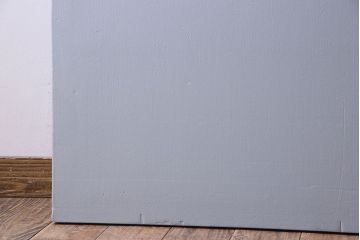 昭和レトロ　すりガラス入り!ペイントが可愛らしいペイントドア(扉)