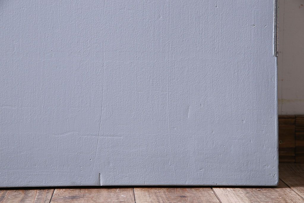 昭和レトロ　すりガラス入り!ペイントが可愛らしいペイントドア(扉)