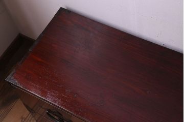 アンティーク家具　和製アンティーク　前面ケヤキ材　重ね二本松箪笥