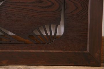 アンティーク雑貨　【展示品】ヒノキ・ケヤキ材　和製アンティーク　扇透かし欄間(1)