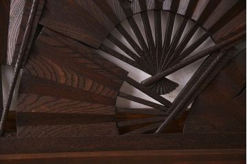 アンティーク雑貨　ヒノキ・ケヤキ材　和製アンティーク　扇透かし欄間(2)