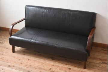 レトロ家具　和製アンティーク　1950〜1960年頃　2.5人掛けのレトロなソファ