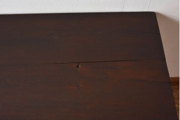 アンティーク家具　ジャンク品　和製アンティーク　古材を使った鉄脚テーブル