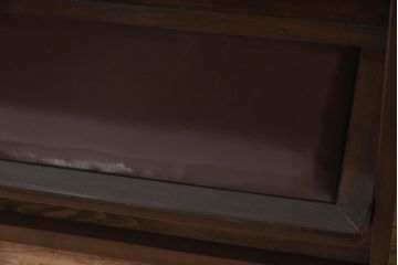 アンティーク家具　和製アンティーク　日本製　ナラ材でできたチャーチベンチ