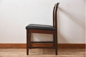 北欧家具　チーク材のクッションチェア(1)