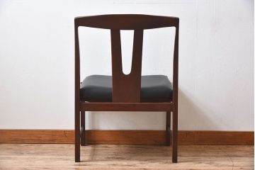 北欧家具　チーク材のクッションチェア(1)