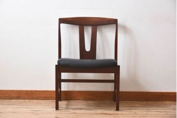 北欧家具　チーク材のクッションチェア(2)