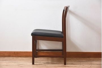 北欧家具　チーク材のクッションチェア(2)