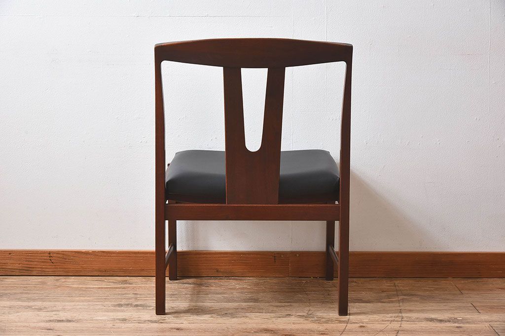 北欧家具　チーク材のクッションチェア(2)