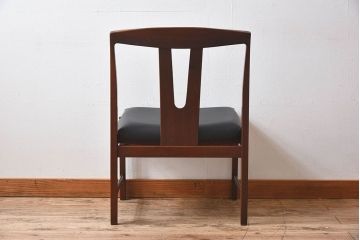 北欧家具　チーク材のクッションチェア(2)