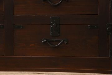アンティーク家具　和製アンティーク　前面ヒノキ材　収納箪笥サイドボード(水屋箪笥)