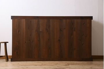 アンティーク家具　和製アンティーク　前面ヒノキ材　収納箪笥サイドボード(水屋箪笥)