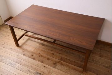 アンティーク家具　和製アンティーク　上質なオーク材の特大ダイニングテーブル(作業台)