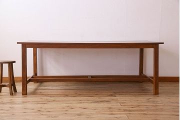 アンティーク家具　和製アンティーク　上質なオーク材の特大ダイニングテーブル(作業台)