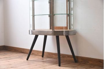レトロ家具　昭和レトロ　和製アンティーク　小振りなガラスケース(ショーケース)