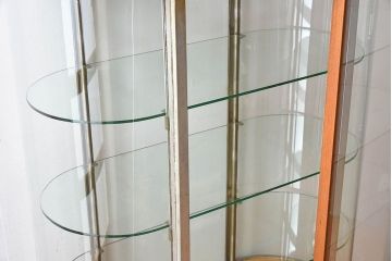 レトロ家具　昭和レトロ　和製アンティーク　小振りなガラスケース(ショーケース)