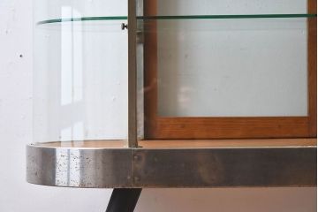 レトロ家具　昭和レトロ　和製アンティーク　小振りなガラスケース(ショーケース)
