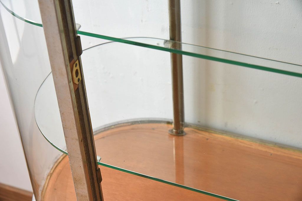 レトロ家具　昭和レトロ　和製アンティーク　小振りなガラスケース(ショーケース)