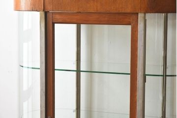 レトロ家具　昭和レトロ　和製アンティーク　小振りなガラスケース(ショーケース)