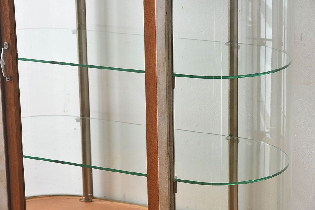 レトロ家具　昭和レトロ　和製アンティーク　小振りなガラスケース(ショーケース)