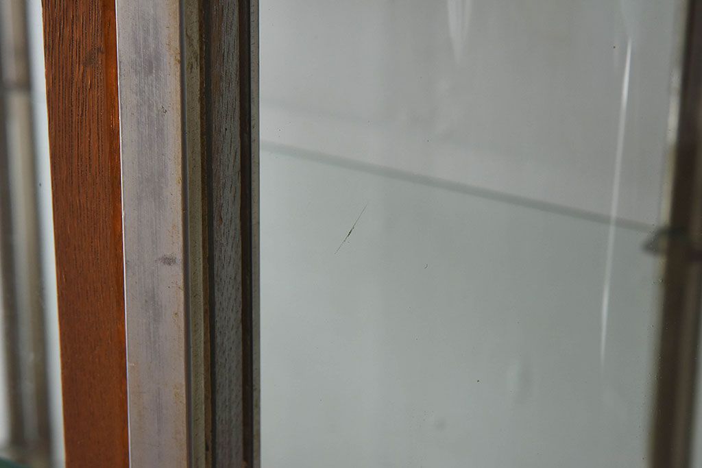 レトロ家具　昭和レトロ　和製アンティーク　小振りなガラスケース(ショーケース)